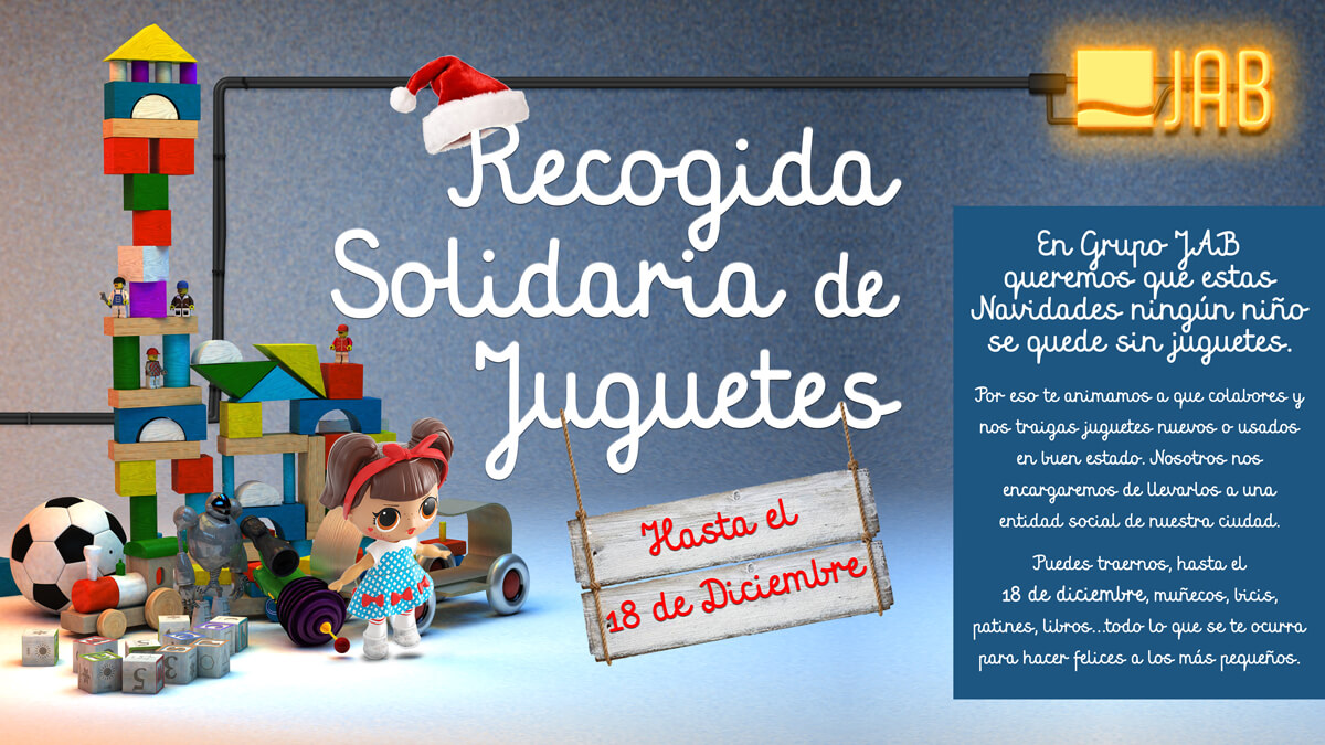 Recogida solidaria de juguetes Grupo JAB - el 18 de diciembre